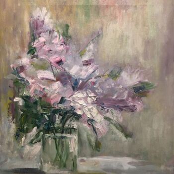 Pittura intitolato "lilacs.jpg" da Vsevolod Chistiakov, Opera d'arte originale, Olio