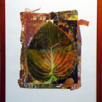 Collages intitulée "Végétal madalas n°3" par Vincent Sfg, Œuvre d'art originale, Collages