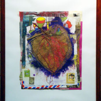 Collages titled "Végétal madalas n°6" by Vincent Sfg, Original Artwork, Collages