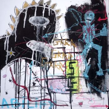 绘画 标题为“confrontationcontro…” 由Vingt Cent, 原创艺术品