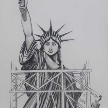 Disegno intitolato "Wish I was free" da Vsp, Opera d'arte originale, Grafite
