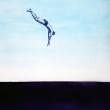 Peinture intitulée "Jump" par Vladimir Tyuryaev, Œuvre d'art originale, Acrylique