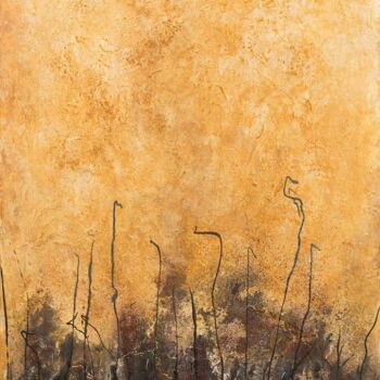 Картина под названием "Sequía" - Vuhed, Подлинное произведение искусства, Акрил Установлен на Деревянная рама для носилок