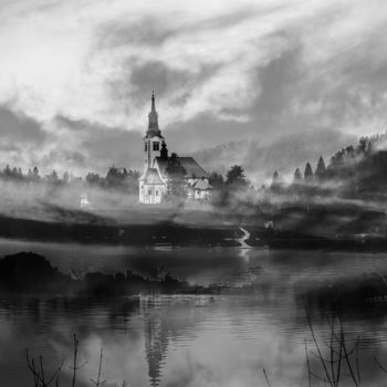 Fotografie mit dem Titel ""Lake"" von Vukašin Delević, Original-Kunstwerk, Digitale Fotografie