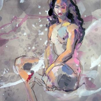Pintura titulada "Maria 2" por Raluca Vulcan, Obra de arte original