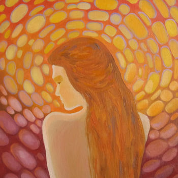 Malerei mit dem Titel "On the sunset" von Viacheslav Didenko, Original-Kunstwerk, Öl