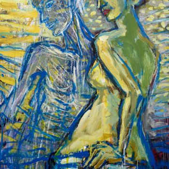 Painting titled "do-you-know-150x100…" by Vytautas Kaunas, Original Artwork, Acrylic