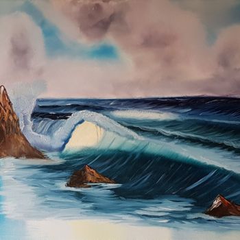 Pintura titulada "seasight" por Bettie Melieste, Obra de arte original, Oleo