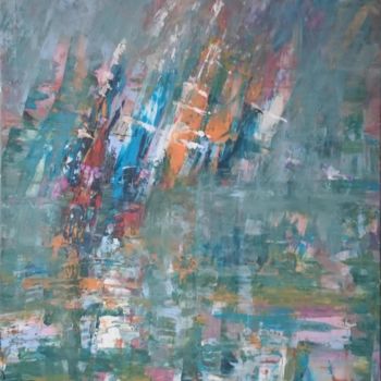 Pittura intitolato "Rainy day" da Wladimir Abramuszkin, Opera d'arte originale, Acrilico