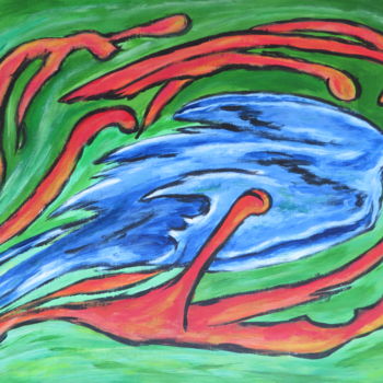 Painting titled "Earth Climate Heada…" by Wabyanko, Original Artwork, Acrylic