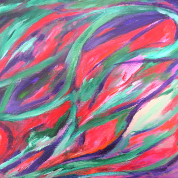 Malerei mit dem Titel "Abstraction July" von Wabyanko, Original-Kunstwerk, Acryl