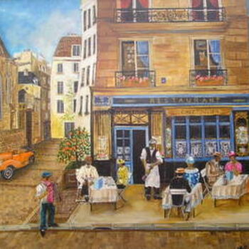 Pintura titulada "Chez Julien" por Wadislava Dedoncker (Wadis), Obra de arte original