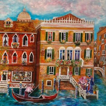 Painting titled "Venise" by Wadislava Dedoncker (Wadis), Original Artwork