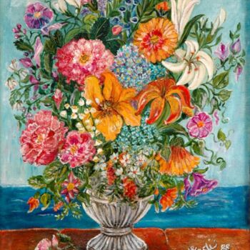 Painting titled "bouquet italien" by Wadislava Dedoncker (Wadis), Original Artwork