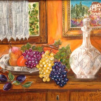 Painting titled "nature morte et cou…" by Wadislava Dedoncker (Wadis), Original Artwork