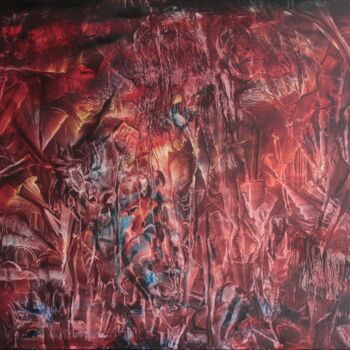 Painting titled "N°167" by Bernard Waechter, Original Artwork, Oil