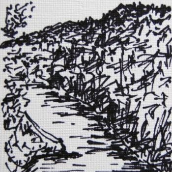 Drawing titled "LETCHWORTH" by Zbigniew Waksmundzki, Original Artwork, Other