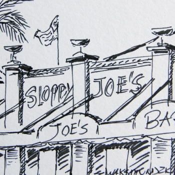 Drawing titled "SLOPPY JOE'S..." by Zbigniew Waksmundzki, Original Artwork, Other