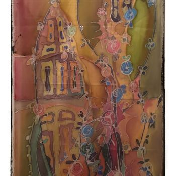 Textile Art titled "100% silk painting…" by Marzena Walczuk, Original Artwork, Other
