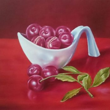 Pintura intitulada "Cherryy Seduction" por Waldemar Engelowski, Obras de arte originais, Óleo