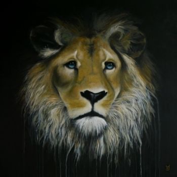 Painting titled "Panthera leo krugeri" by Walfroy, Original Artwork, Oil