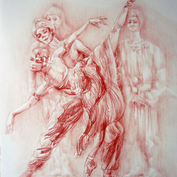 Drawing titled "La révélation de Ni…" by Walid Lemkecher, Original Artwork, Pencil