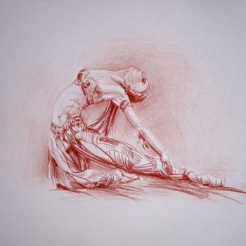 Dibujo titulada "Ballet La Bayadère…" por Walid Lemkecher, Obra de arte original, Lápiz