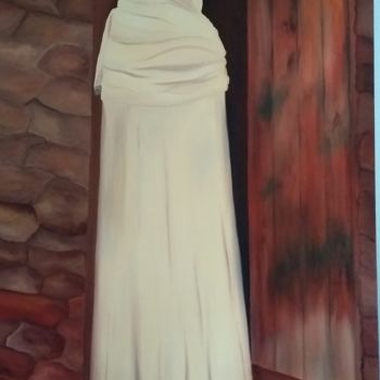 Painting titled "L'ermite.jpg" by Anissa Chaabane, Original Artwork, Oil