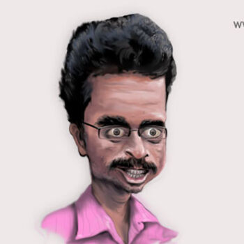 Peinture intitulée "Caricature" par Walktoon India, Œuvre d'art originale, Huile