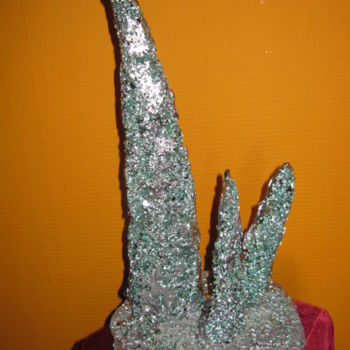 Sculpture titled "sculpture  étain" by Gilles Bellagamba, Original Artwork, Glass