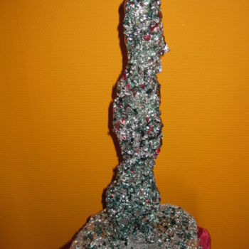 Sculpture titled "sculpture étain" by Gilles Bellagamba, Original Artwork, Glass
