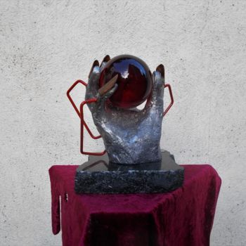 Sculpture titled "sculpture  étain" by Gilles Bellagamba, Original Artwork, Metals