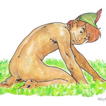 Male Nude Art Boy Cartoon Disney Peter Pan Gay