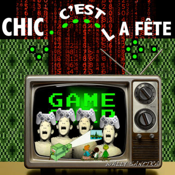 Digital Arts titled "chic c'est la fête8" by Wally Sanetra, Original Artwork, 2D Digital Work