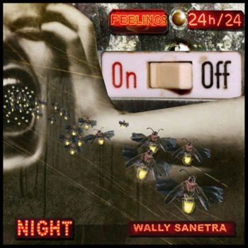 Digitale Kunst mit dem Titel "on/off" von Wally Sanetra, Original-Kunstwerk, 2D digitale Arbeit