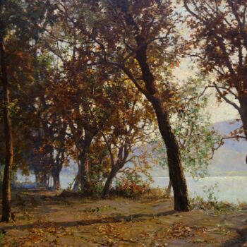 Painting titled "Matin d'automne - L…" by Walter Launt Palmer, Original Artwork, Oil