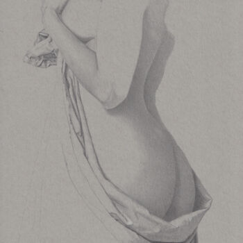 Zeichnungen mit dem Titel ""Leicht bedeckt (0:…" von Walter Roos, Original-Kunstwerk, Bleistift