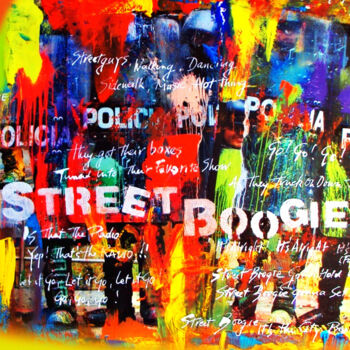 「Street Boogie」というタイトルの絵画 Walter Vermeulenによって, オリジナルのアートワーク, デジタル絵画