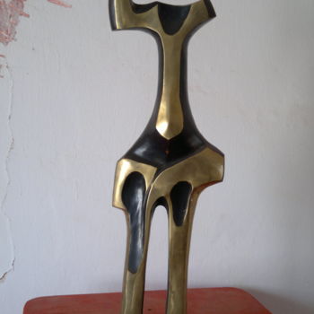 Sculpture intitulée "21092012164.jpg" par Wamba Lomombia Yussuf Baudouin, Œuvre d'art originale