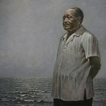 Painting titled "LE PRESIDENT DENG 2…" by Wancheng Liang, Original Artwork