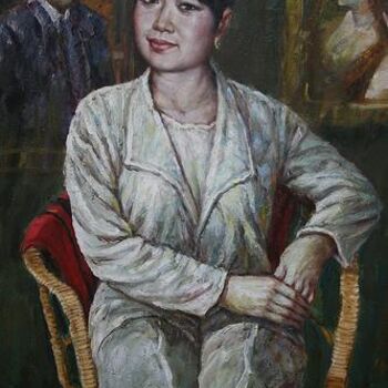 Painting titled "MADEMOISELLE MO莫小姐家…" by Wancheng Liang, Original Artwork