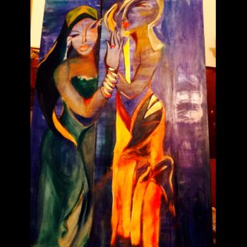 Painting titled "image.png Aida e Ra…" by Wanda Banterle, Original Artwork