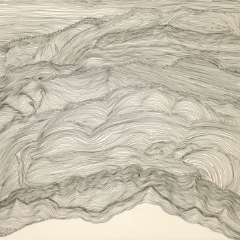 Εκτυπώσεις & Χαρακτικά με τίτλο "One line-3" από Suo Yuan Wang, Αυθεντικά έργα τέχνης