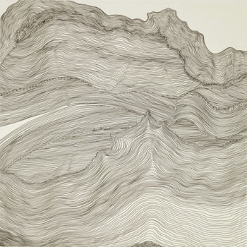 Отпечатки и Гравюры под названием "One line-4" - Suo Yuan Wang, Подлинное произведение искусства