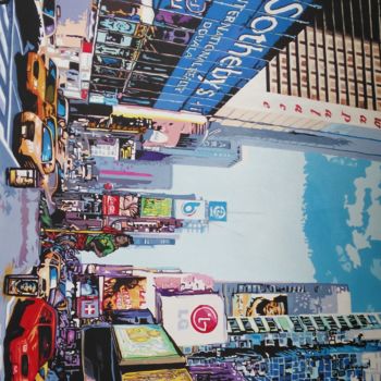 Картина под названием "My city one" - Wankocubart, Подлинное произведение искусства, Акрил