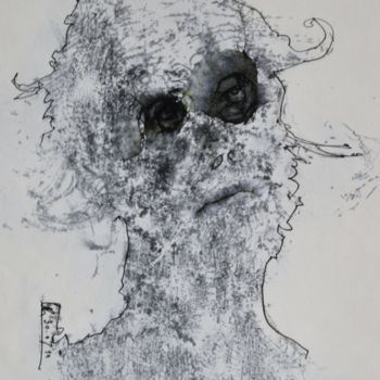Desenho intitulada "Junker Jörg" por Stephan Rodriguez Warnemünde, Obras de arte originais, Tinta