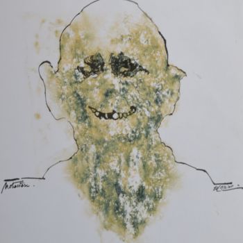 Drawing titled "Metastase (6)" by Stephan Rodriguez Warnemünde, Original Artwork, Ink