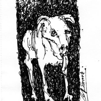 Drawing titled "Du machst aus deine…" by Stephan Rodriguez Warnemünde, Original Artwork, Ink