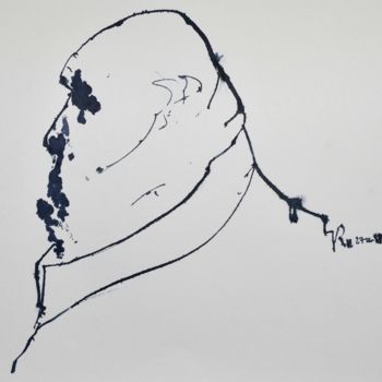 图画 标题为“Fleisch (1)” 由Stephan Rodriguez Warnemünde, 原创艺术品, 墨