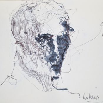 "Heinrich von Kleist" başlıklı Resim Stephan Rodriguez Warnemünde tarafından, Orijinal sanat, Tükenmez kalem
